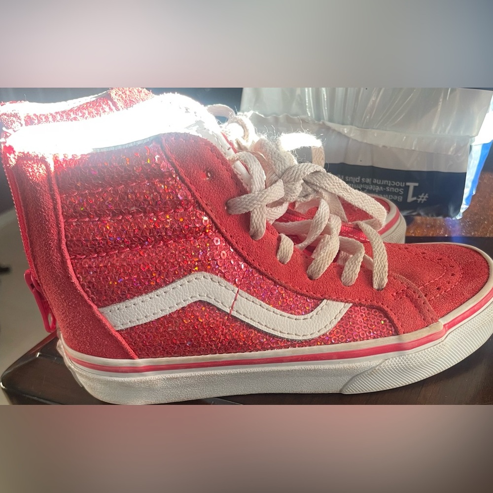 Girls Pink Vans Size 12